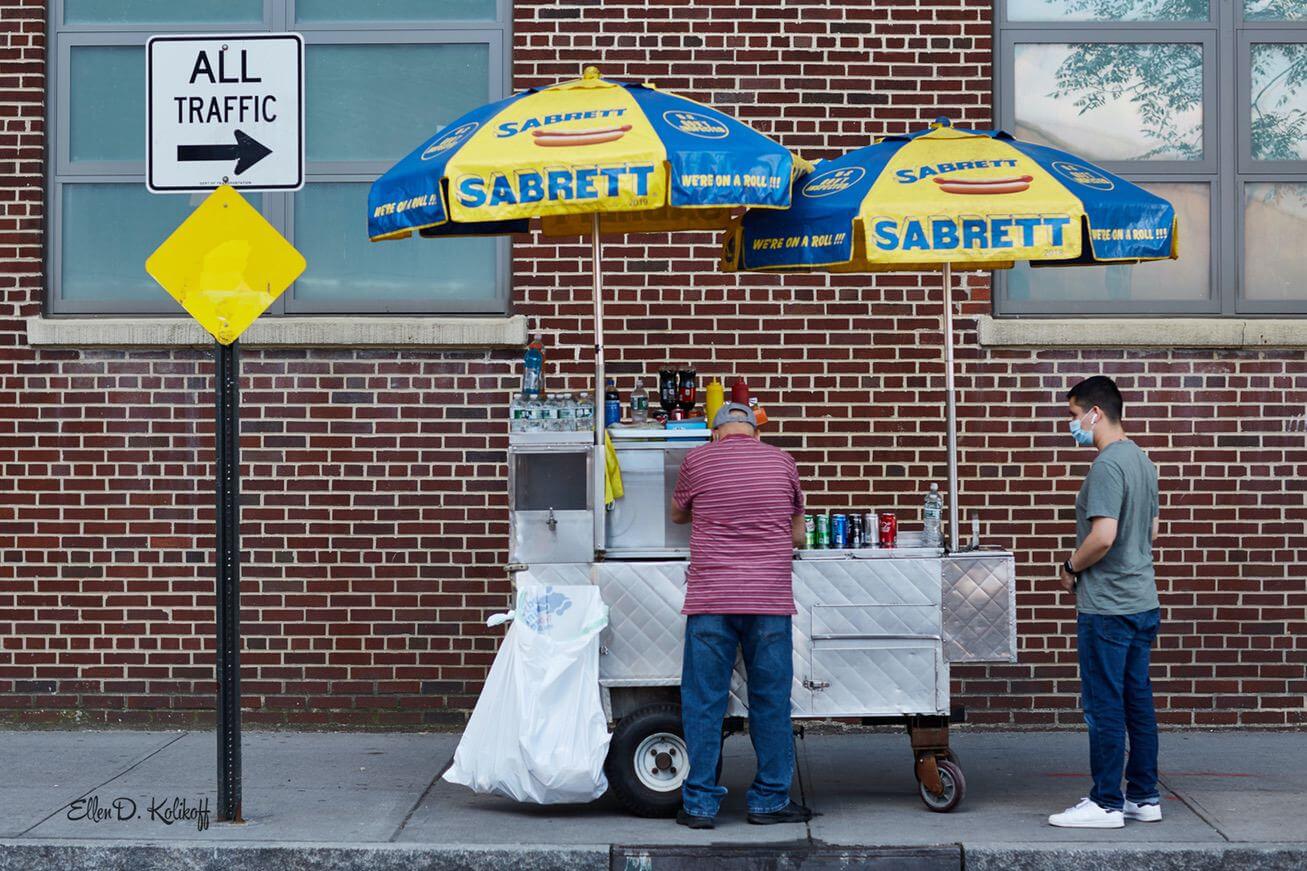 Socially distancing in Brooklyn NY, May 2020